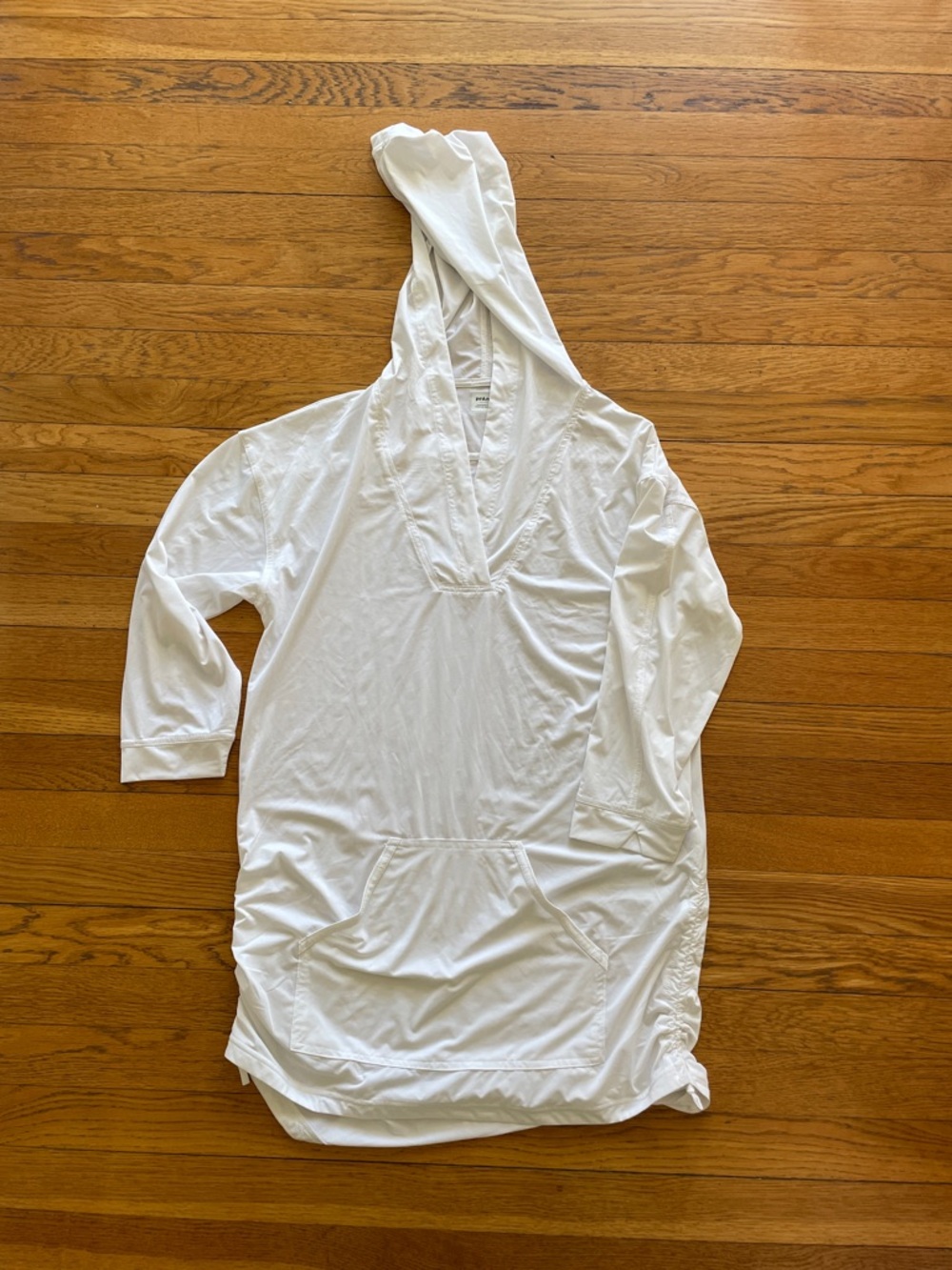 Prana Ribbed V-Neck Hooded Coverup/Tunic